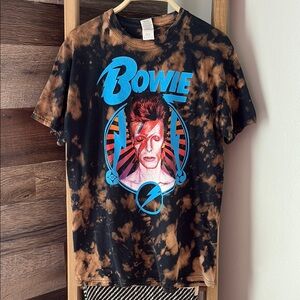 David Bowie Custom Acid Wash Tee